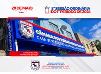 8ª Sessão Ordinária do 1º Periodo do Poder Legislativo de 2024