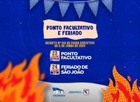 Aviso de Ponto Facultativo e Feriado