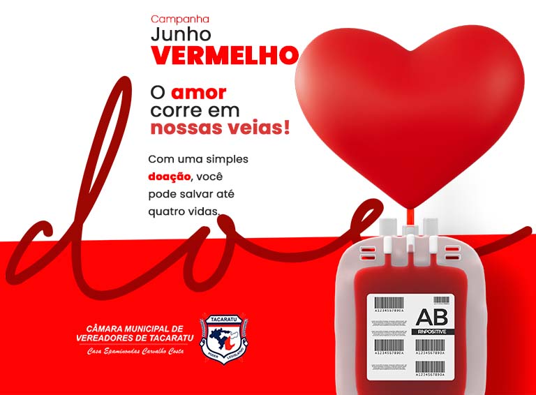 Campanha Junho Vermelho - Doe Sangue