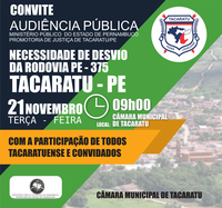 CONVITE - AUDIÊNCIA PÚBLICA 