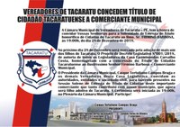 CONVITE TITULO CIDADÃO TACARATUENSE