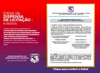EDITAL DE DISPENSA DE LICITAÇÃO N° 06/2024 - CONTRATAÇÃO DE EMPRESA PARA AQUISIÇÃO DE APARELHOS DE AR-CONDICIONADO, MATERIAIS PERMANENTES E EQUIPAMENTO DE INFORMÁTICA
