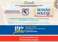 Sessão Solene de Honra ao Mérito aos Cidadãos Tacaratuenses